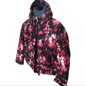 Spyder Ski Jacket. Pink/Black.  Worn twice . Kids size 16 or Womens S.